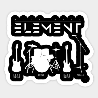 Rock Band Element Music Group Festival Sticker